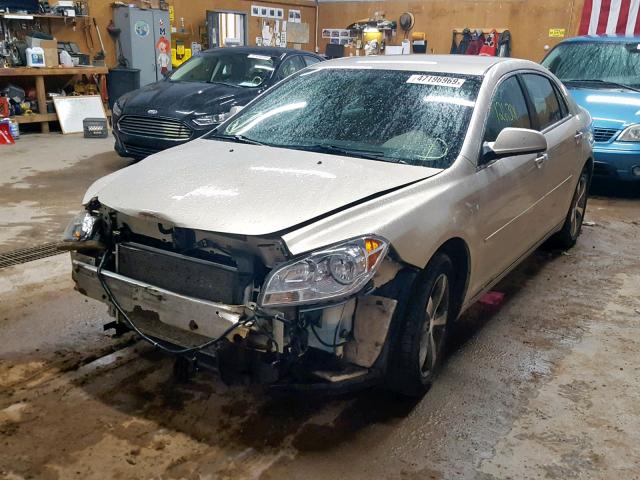 1G1ZC5E00CF189652 - 2012 CHEVROLET MALIBU 1LT BEIGE photo 2