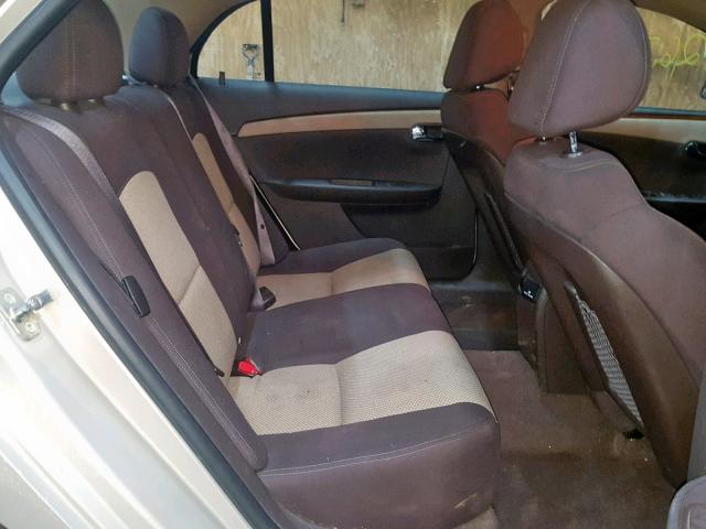 1G1ZC5E00CF189652 - 2012 CHEVROLET MALIBU 1LT BEIGE photo 6