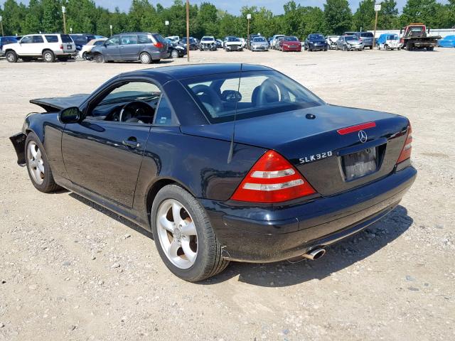 WDBKK65F41F234805 - 2001 MERCEDES-BENZ SLK 320 BLACK photo 3