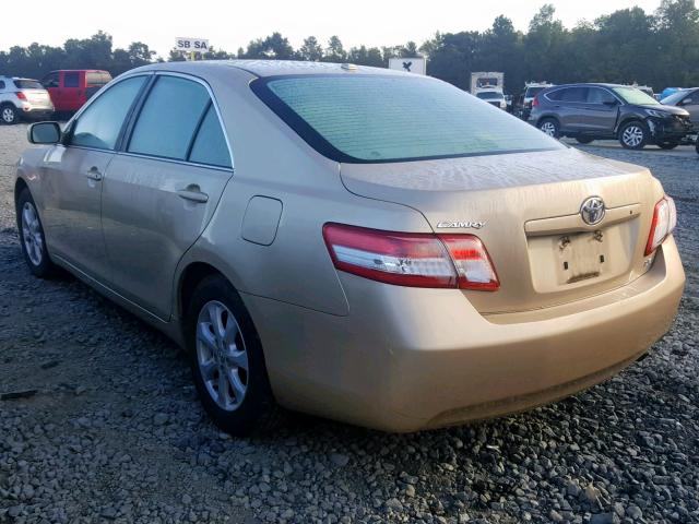 4T1BF3EK9BU220554 - 2011 TOYOTA CAMRY BASE GOLD photo 3