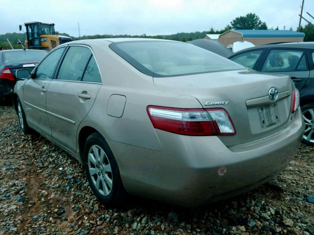 4T1BB46K67U002742 - 2007 TOYOTA CAMRY NEW GOLD photo 3