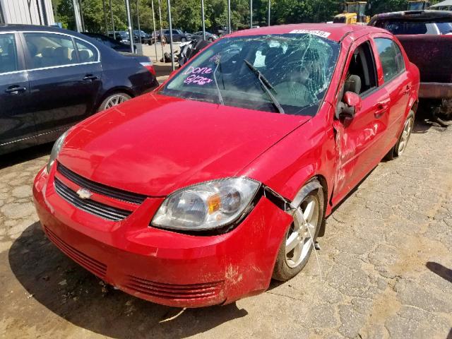 1G1AF5F5XA7196226 - 2010 CHEVROLET COBALT 2LT RED photo 2