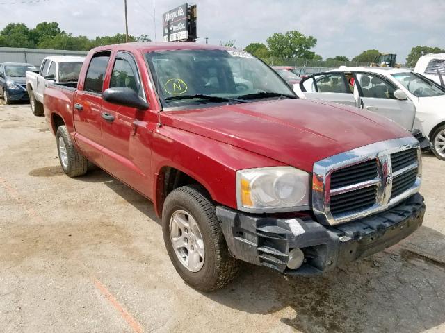 1D7HE48K57S197334 - 2007 DODGE DAKOTA QUA MAROON photo 1