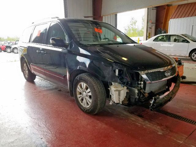 KNDMG4C79C6448087 - 2012 KIA SEDONA LX BLACK photo 1