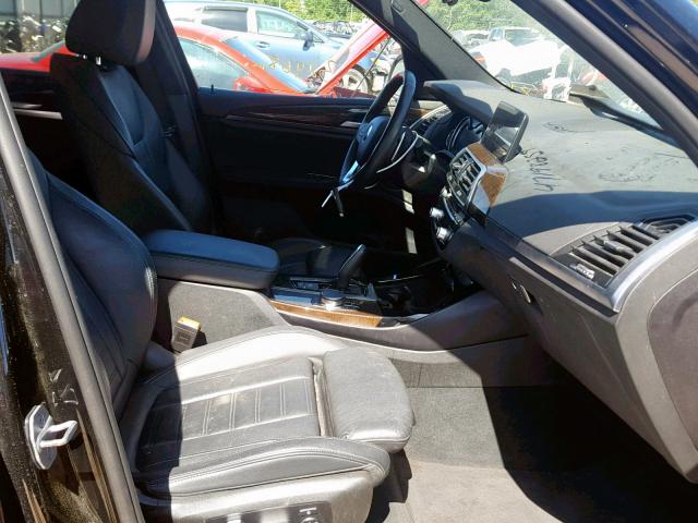 5UXTR9C50JLC82897 - 2018 BMW X3 BLACK photo 5