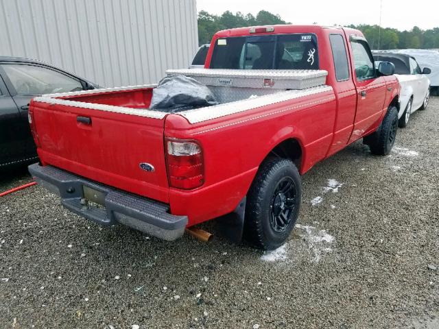 1FTYR14U32TA00376 - 2002 FORD RANGER SUP RED photo 4