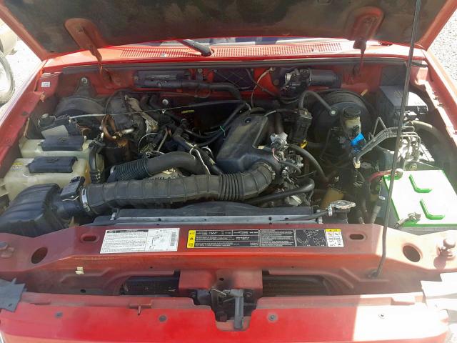 1FTYR14U32TA00376 - 2002 FORD RANGER SUP RED photo 7