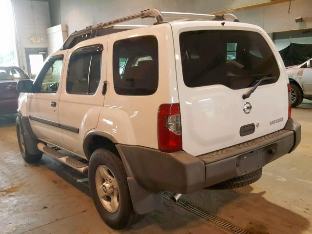 5N1ED28T04C655473 - 2004 NISSAN XTERRA XE WHITE photo 3