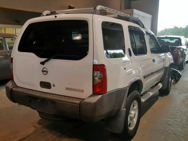 5N1ED28T04C655473 - 2004 NISSAN XTERRA XE WHITE photo 4