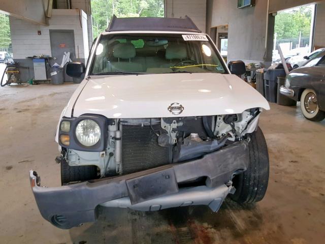 5N1ED28T04C655473 - 2004 NISSAN XTERRA XE WHITE photo 9