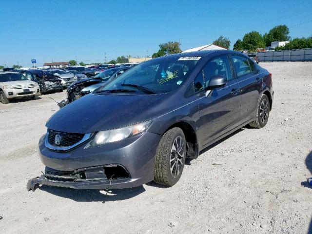 19XFB2F90DE004178 - 2013 HONDA CIVIC EXL 灰色 照片 2