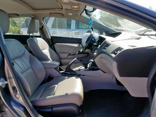 19XFB2F90DE004178 - 2013 HONDA CIVIC EXL 灰色 照片 5