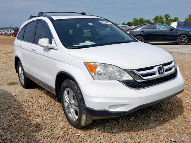 JHLRE4H76AC002422 - 2010 HONDA CR-V EXL WHITE photo 1