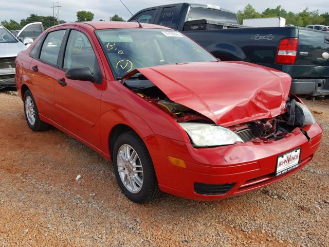 1FAFP34N46W163565 - 2006 FORD FOCUS ZX4 RED photo 1