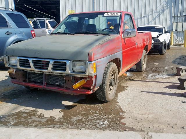 1N6SD11S1SC454436 - 1995 NISSAN TRUCK E/XE RED photo 2