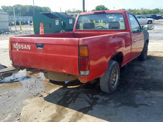 1N6SD11S1SC454436 - 1995 NISSAN TRUCK E/XE RED photo 4