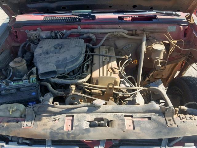 1N6SD11S1SC454436 - 1995 NISSAN TRUCK E/XE RED photo 7