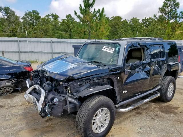 5GTDN13E078169875 - 2007 HUMMER H3 BLACK photo 2