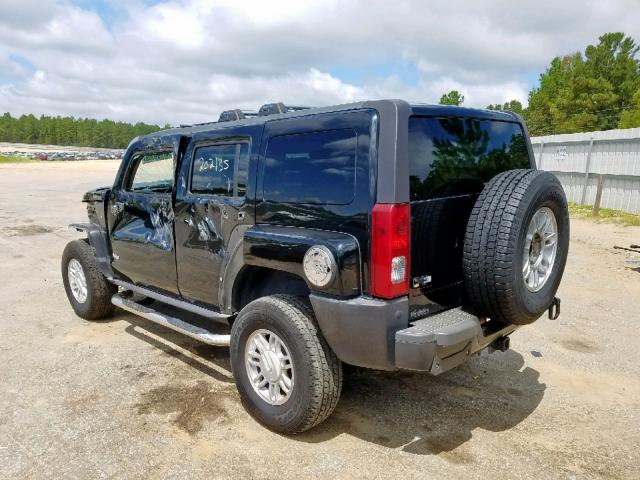 5GTDN13E078169875 - 2007 HUMMER H3 BLACK photo 3