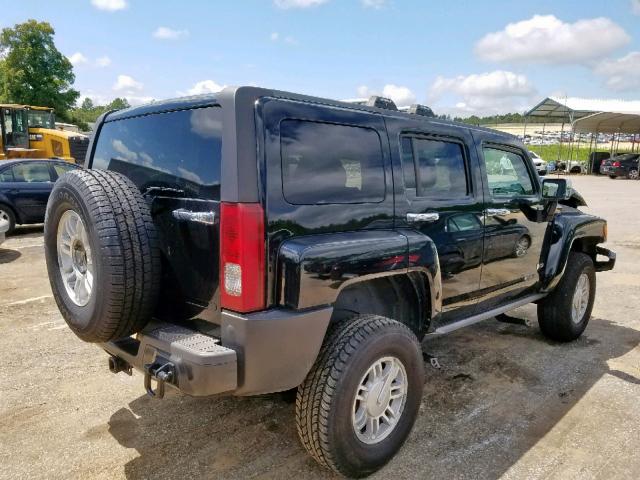 5GTDN13E078169875 - 2007 HUMMER H3 BLACK photo 4