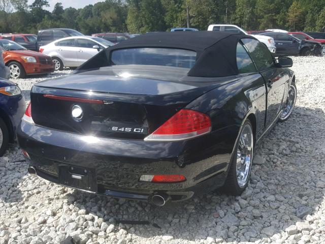 WBAEK73455B326327 - 2005 BMW 645 CI AUT BLACK photo 4