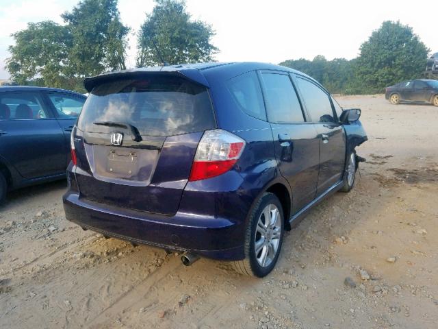 JHMGE88629S073636 - 2009 HONDA FIT SPORT PURPLE photo 4