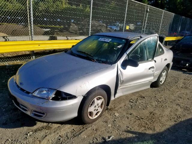 1G1JC524517297308 - 2001 CHEVROLET CAVALIER B SILVER photo 2