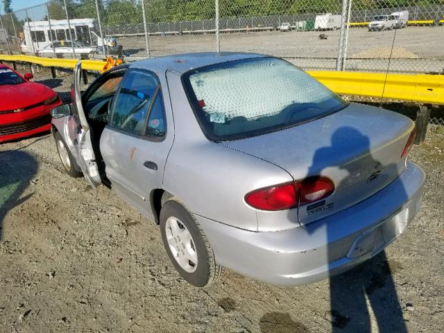 1G1JC524517297308 - 2001 CHEVROLET CAVALIER B SILVER photo 3