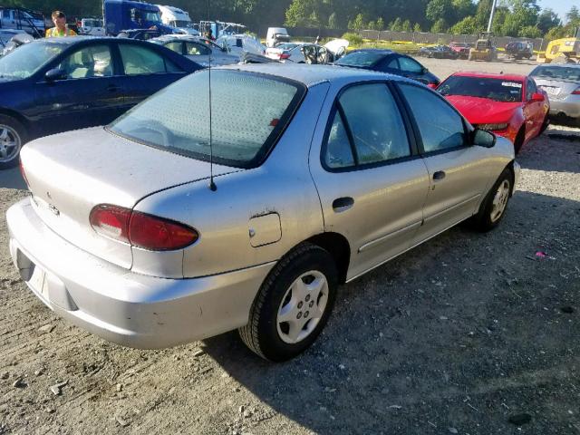 1G1JC524517297308 - 2001 CHEVROLET CAVALIER B SILVER photo 4