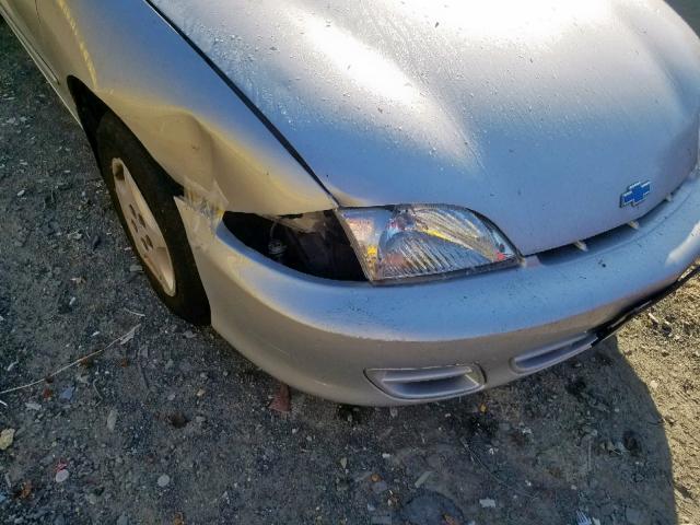 1G1JC524517297308 - 2001 CHEVROLET CAVALIER B SILVER photo 9