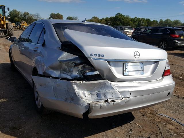 WDDNG71X28A162214 - 2008 MERCEDES-BENZ S 550 SILVER photo 3