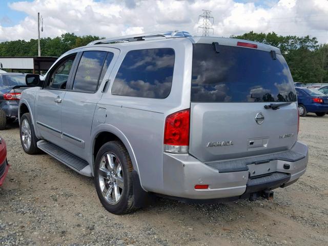 5N1AA0NE9AN609884 - 2010 NISSAN ARMADA PLA SILVER photo 3