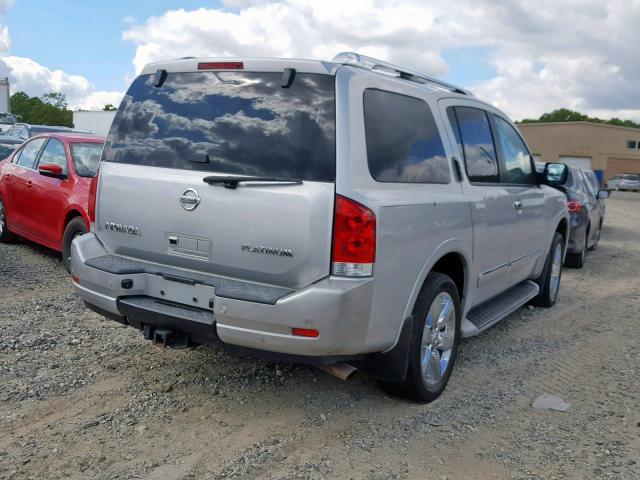 5N1AA0NE9AN609884 - 2010 NISSAN ARMADA PLA SILVER photo 4