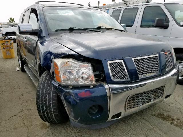 5N1AA08A76N725617 - 2006 NISSAN ARMADA SE BLUE photo 1