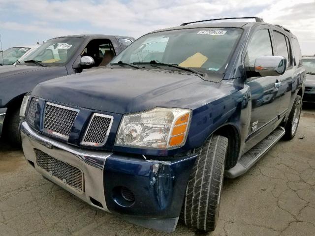 5N1AA08A76N725617 - 2006 NISSAN ARMADA SE BLUE photo 2