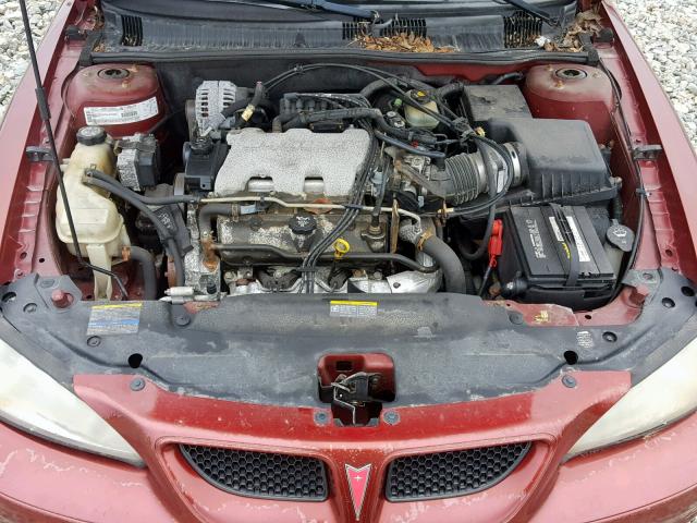 1G2NF52E03M537401 - 2003 PONTIAC GRAND AM S RED photo 7