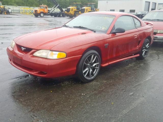 1FALP42T3RF144732 - 1994 FORD MUSTANG GT RED photo 2