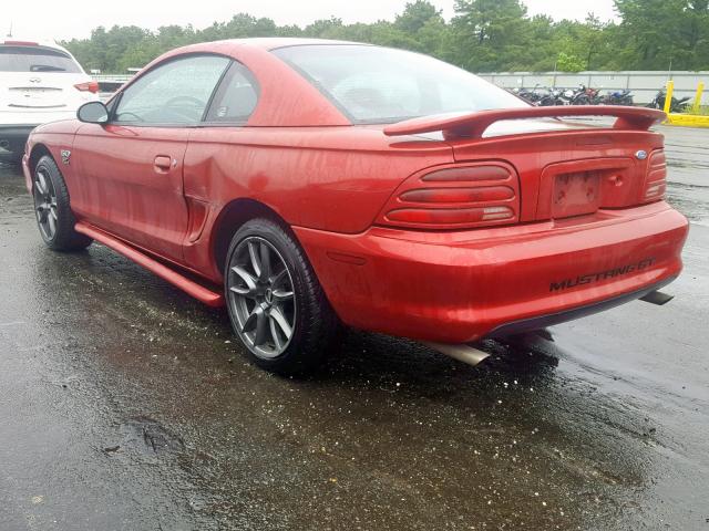 1FALP42T3RF144732 - 1994 FORD MUSTANG GT RED photo 3