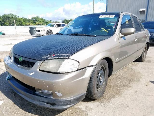 JM1BJ2220X0127454 - 1999 MAZDA PROTEGE DX GOLD photo 2