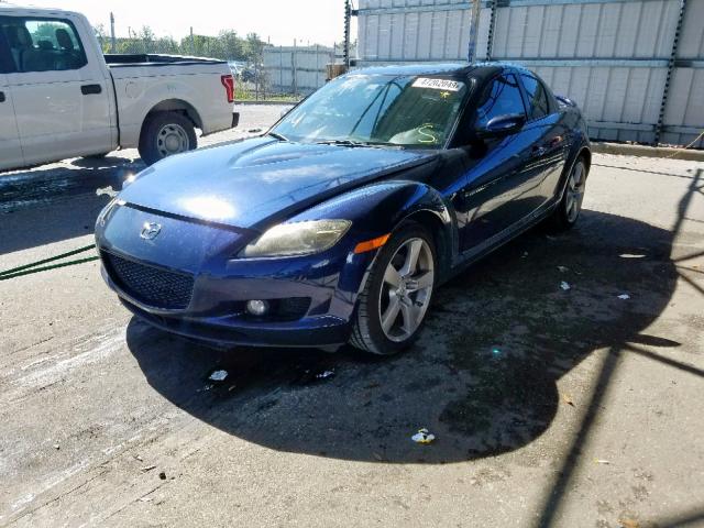 JM1FE173280214968 - 2008 MAZDA RX8 BLUE photo 2