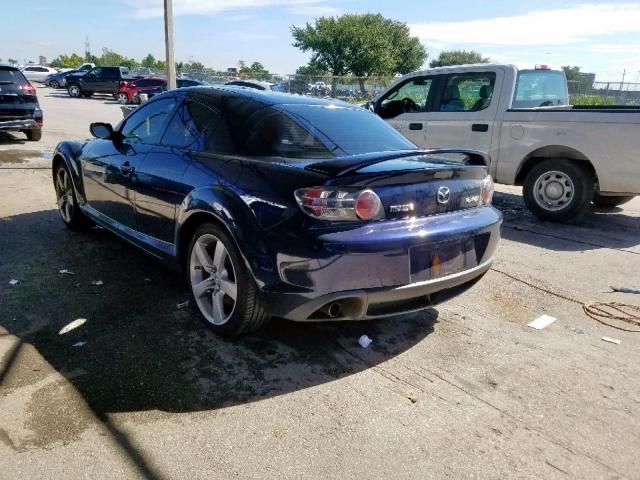 JM1FE173280214968 - 2008 MAZDA RX8 BLUE photo 3