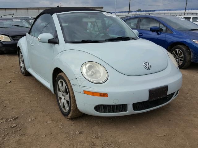 3VWPF31Y76M304786 - 2006 VOLKSWAGEN NEW BEETLE BLUE photo 1