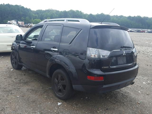 JA4MS41X77U003201 - 2007 MITSUBISHI OUTLANDER BLACK photo 3