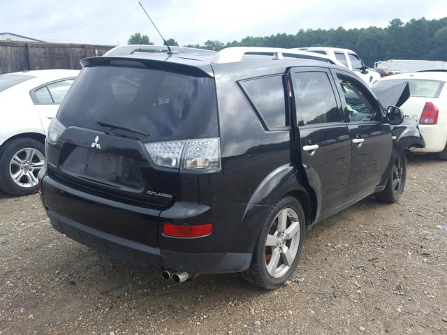 JA4MS41X77U003201 - 2007 MITSUBISHI OUTLANDER BLACK photo 4