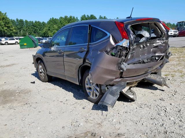 2HKRM4H74GH722976 - 2016 HONDA CR-V EXL BROWN photo 3