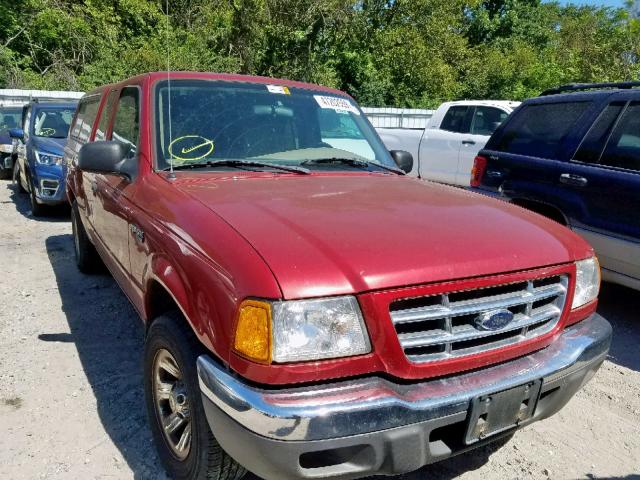 1FTYR44V12PB57729 - 2002 FORD RANGER SUP MAROON photo 1