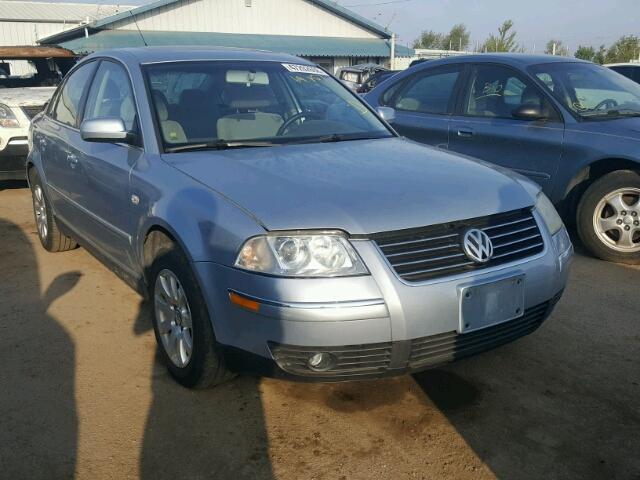 WVWPD63B23P439585 - 2003 VOLKSWAGEN PASSAT GLS BLUE photo 1