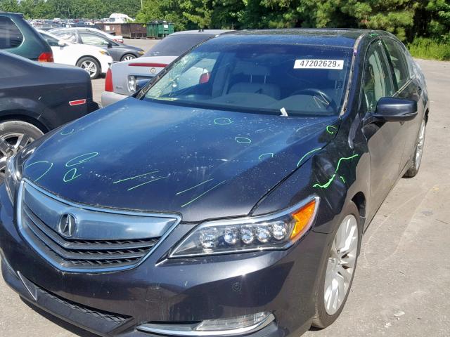 JH4KC1F90EC006574 - 2014 ACURA RLX ADVANC GRAY photo 2