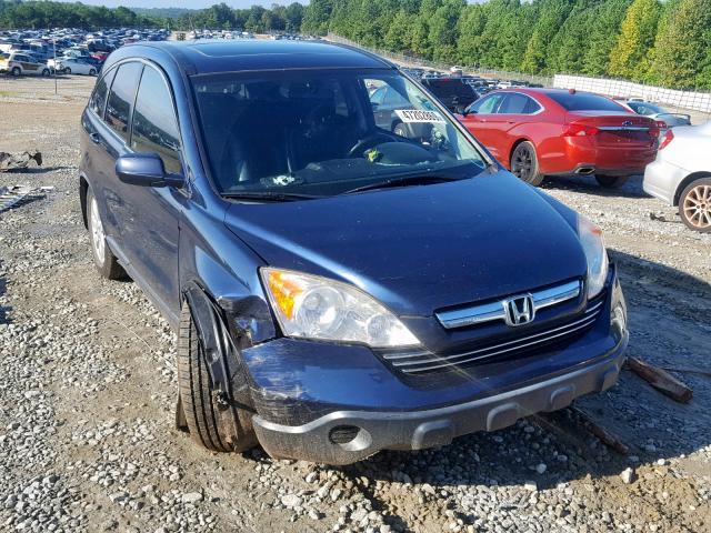 JHLRE38737C028012 - 2007 HONDA CR-V EXL BLUE photo 1