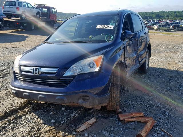 JHLRE38737C028012 - 2007 HONDA CR-V EXL BLUE photo 2